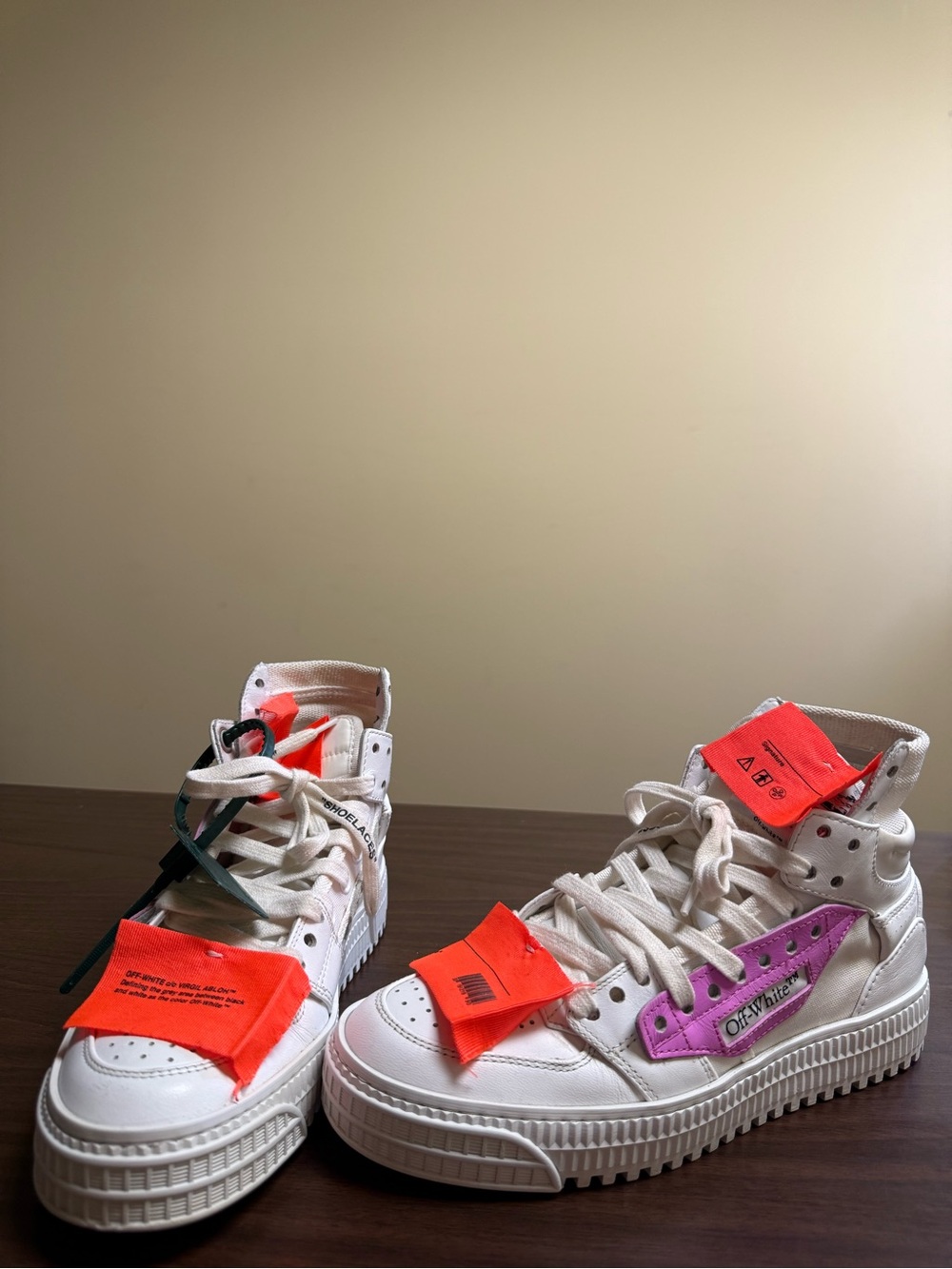 Off-White c/o Virgil Abloh 3.0 Off-Court High-Top Sneakers MADE IN ITALY